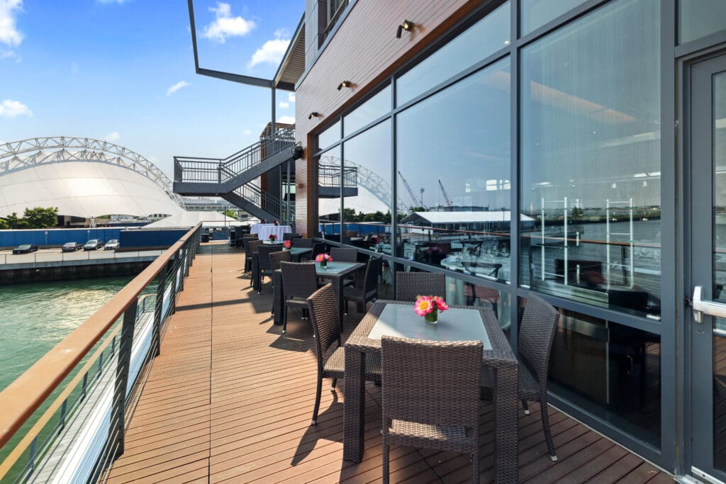 Harborside roof deck